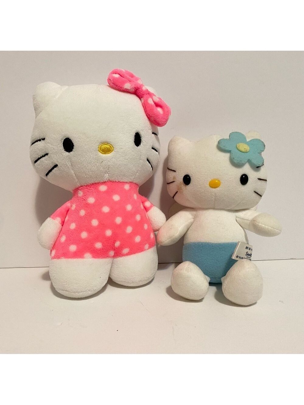 Hello Kitty Plush Stuffed Toys H&M Sanrio Lot Bundle Pink Blue
